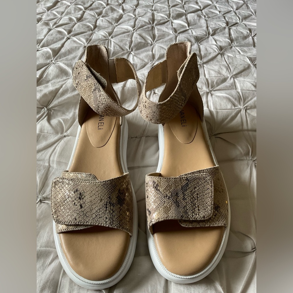 Vaneli snakeskin sandals
